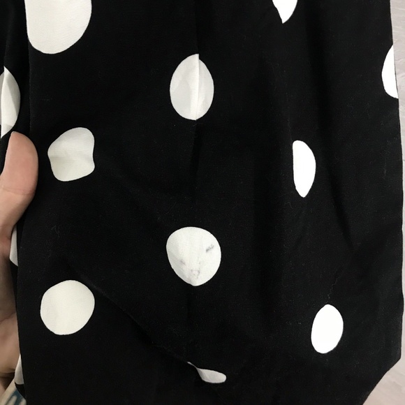 WHBM Black White Polka Dot Sheath Dress - Picture 7 of 7